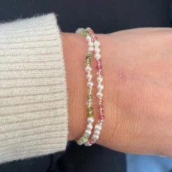 Armband 14k watermelon pearls