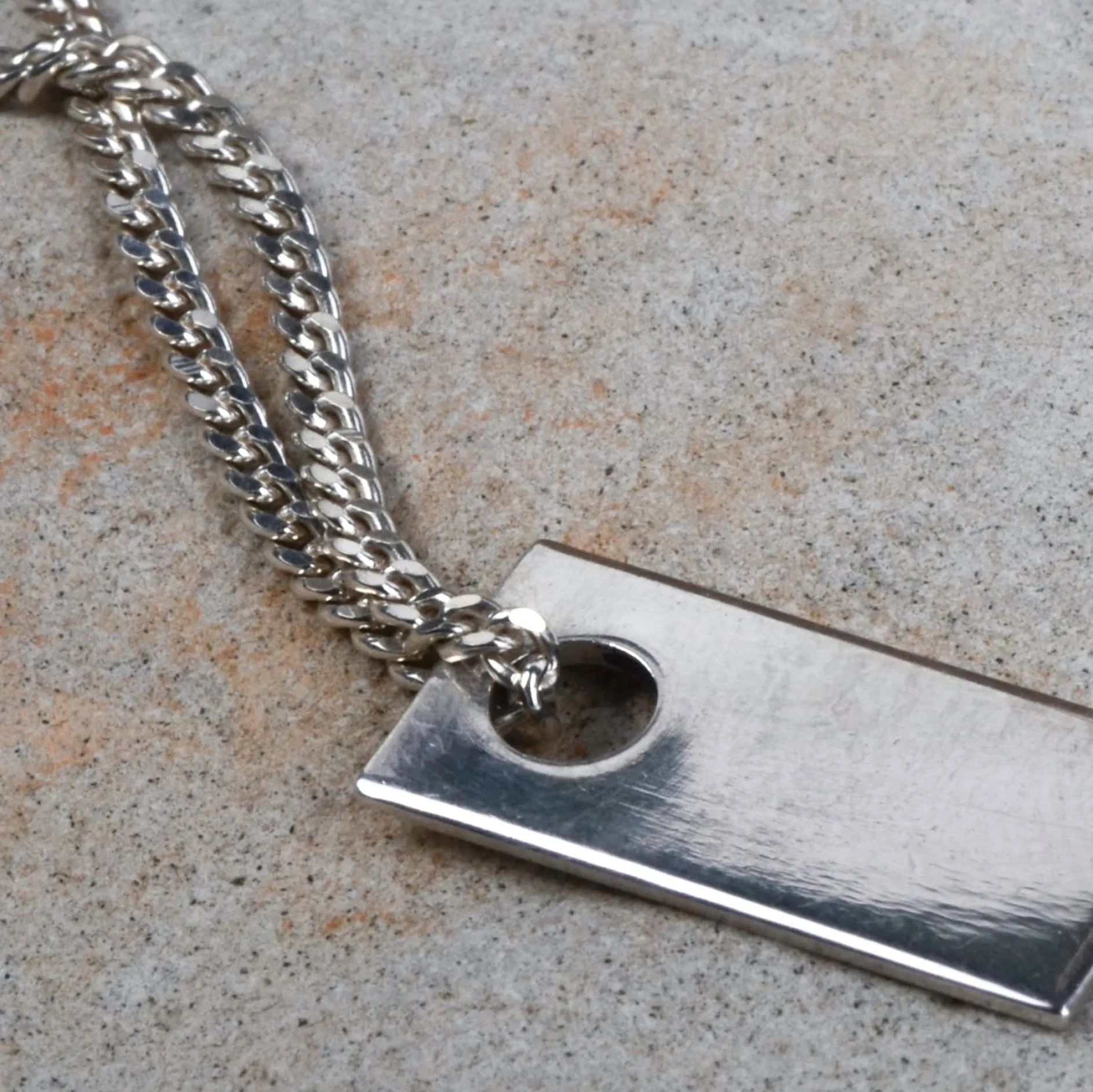 B2B Ketting pendant rectangle