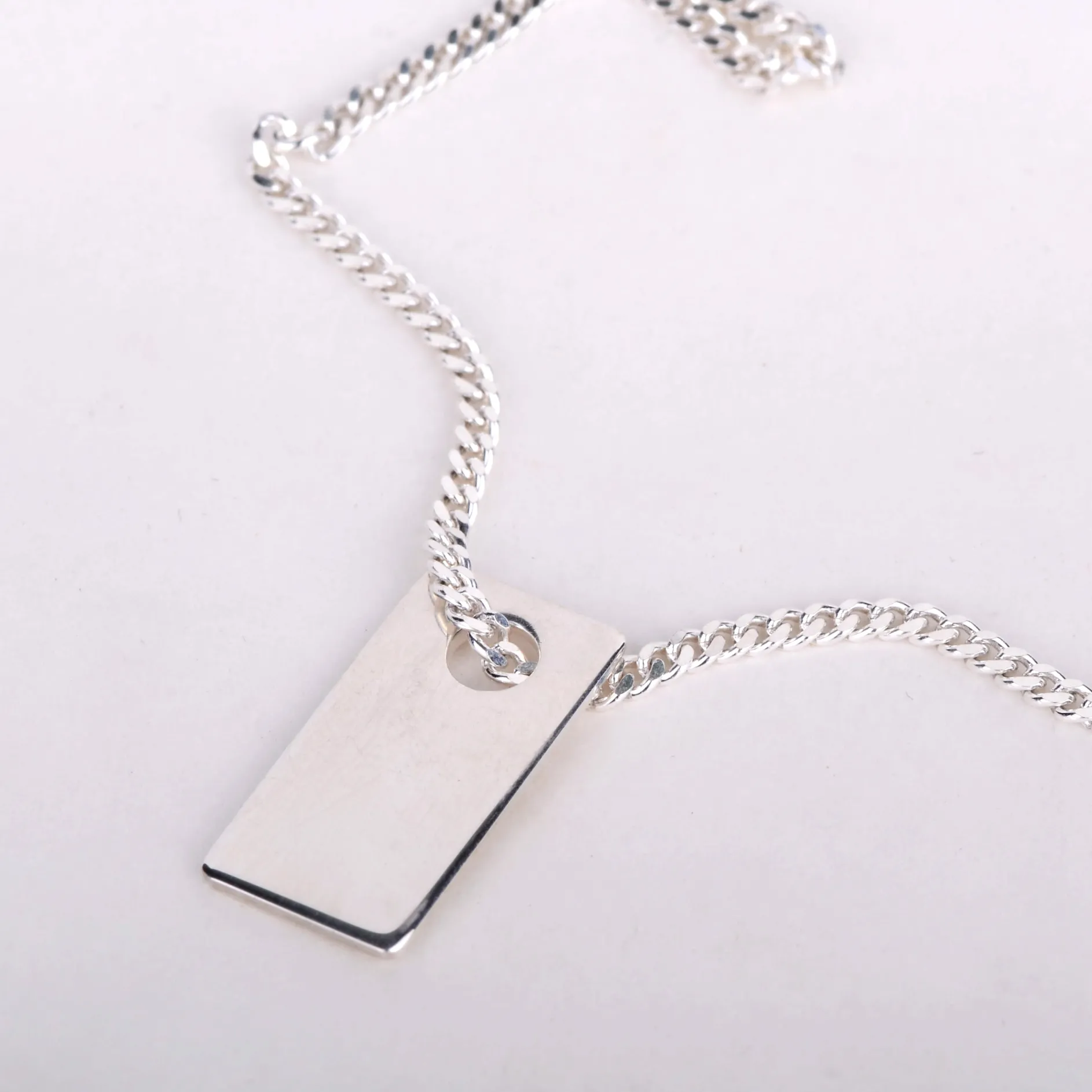 B2B Ketting pendant rectangle