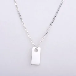 B2B Ketting pendant rectangle