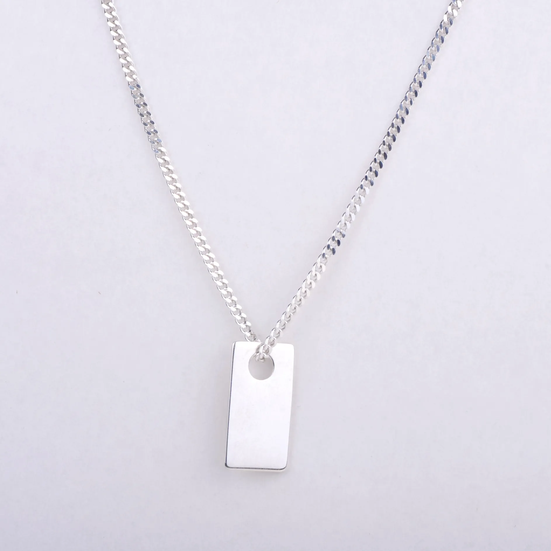 B2B Ketting pendant rectangle