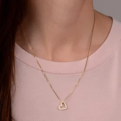 Hanger 14k big heart
