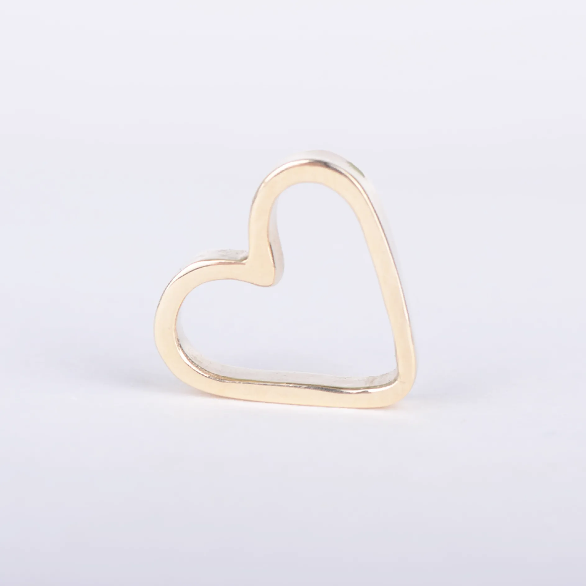 Hanger 14k big heart