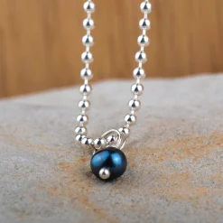Ketting black pearl
