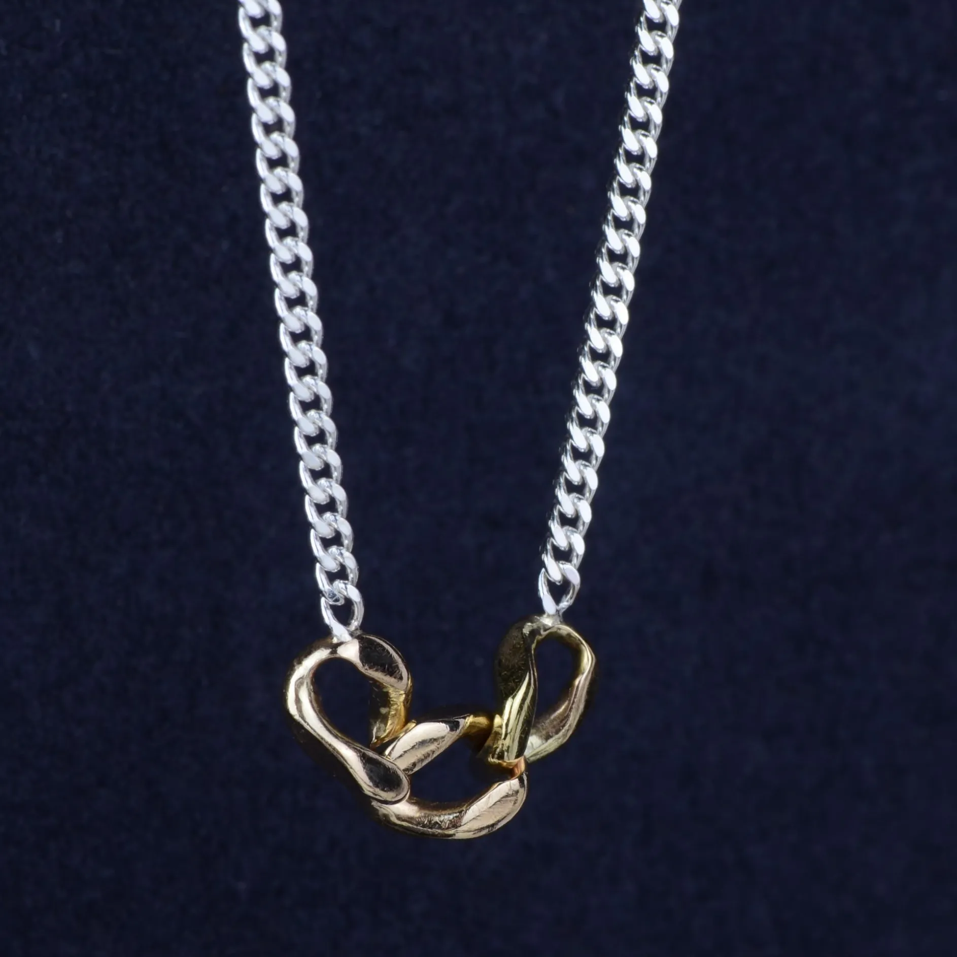 Ketting duo d'or fine