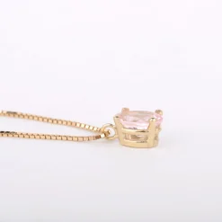 ketting 14k pink peony
