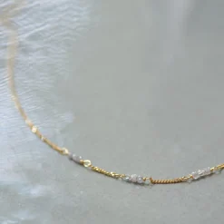 Ketting 14k rough rock