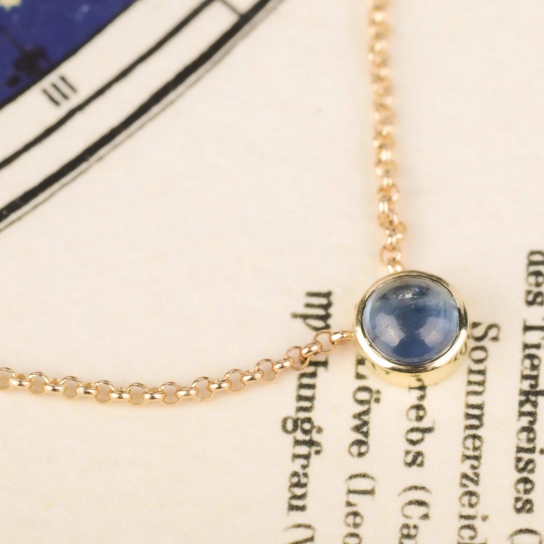 ketting 14k sapphire night