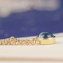 ketting 14k sapphire night