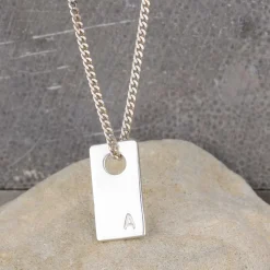 Ketting pendant rectangle