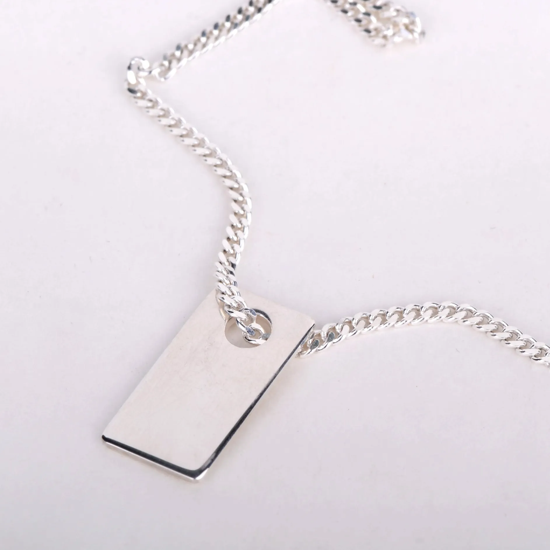 Ketting pendant rectangle