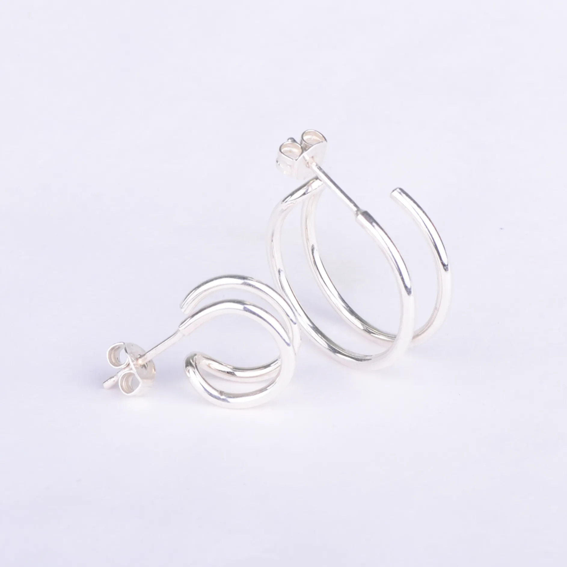 Oorbellen double hoop