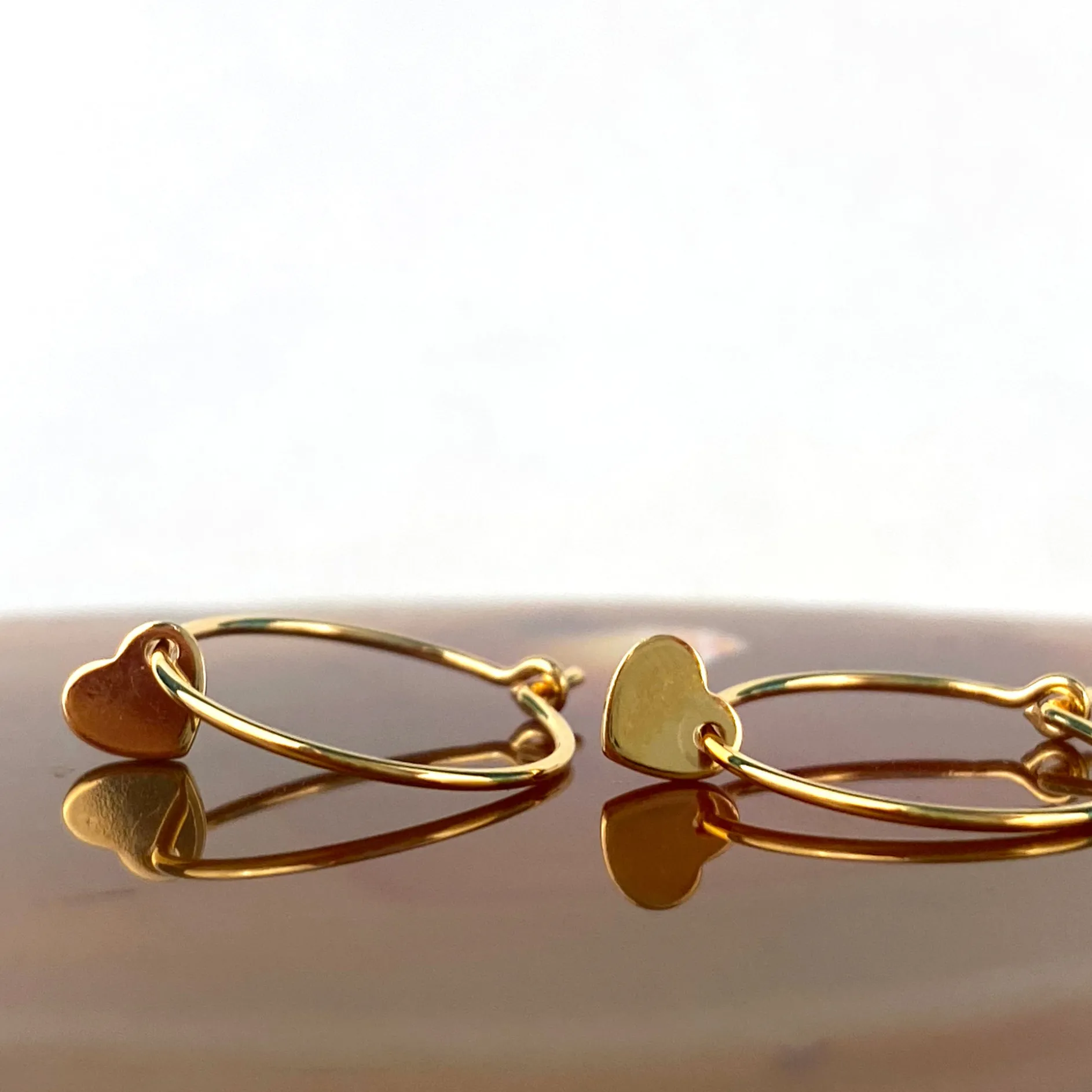 Oorbellen hoops limited heart