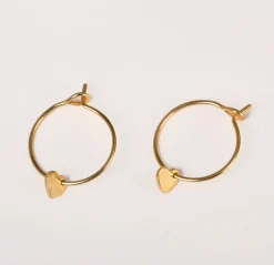 Oorbellen hoops limited heart