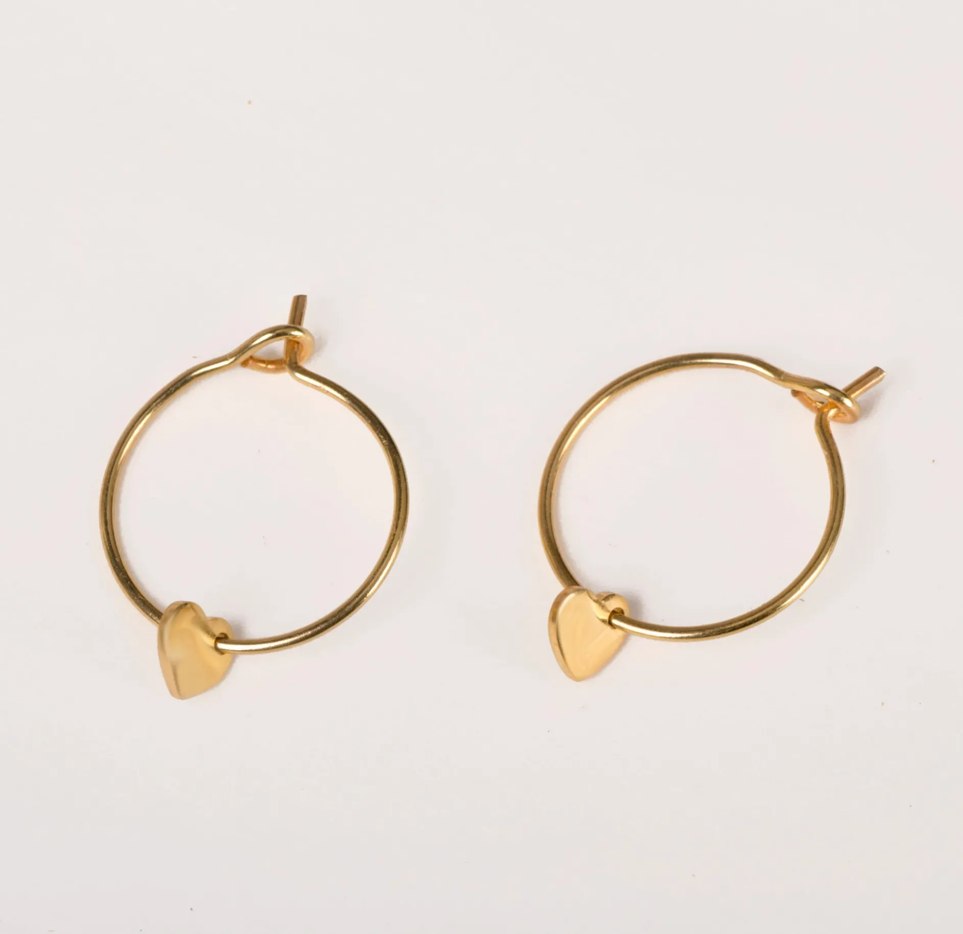 Oorbellen hoops limited heart