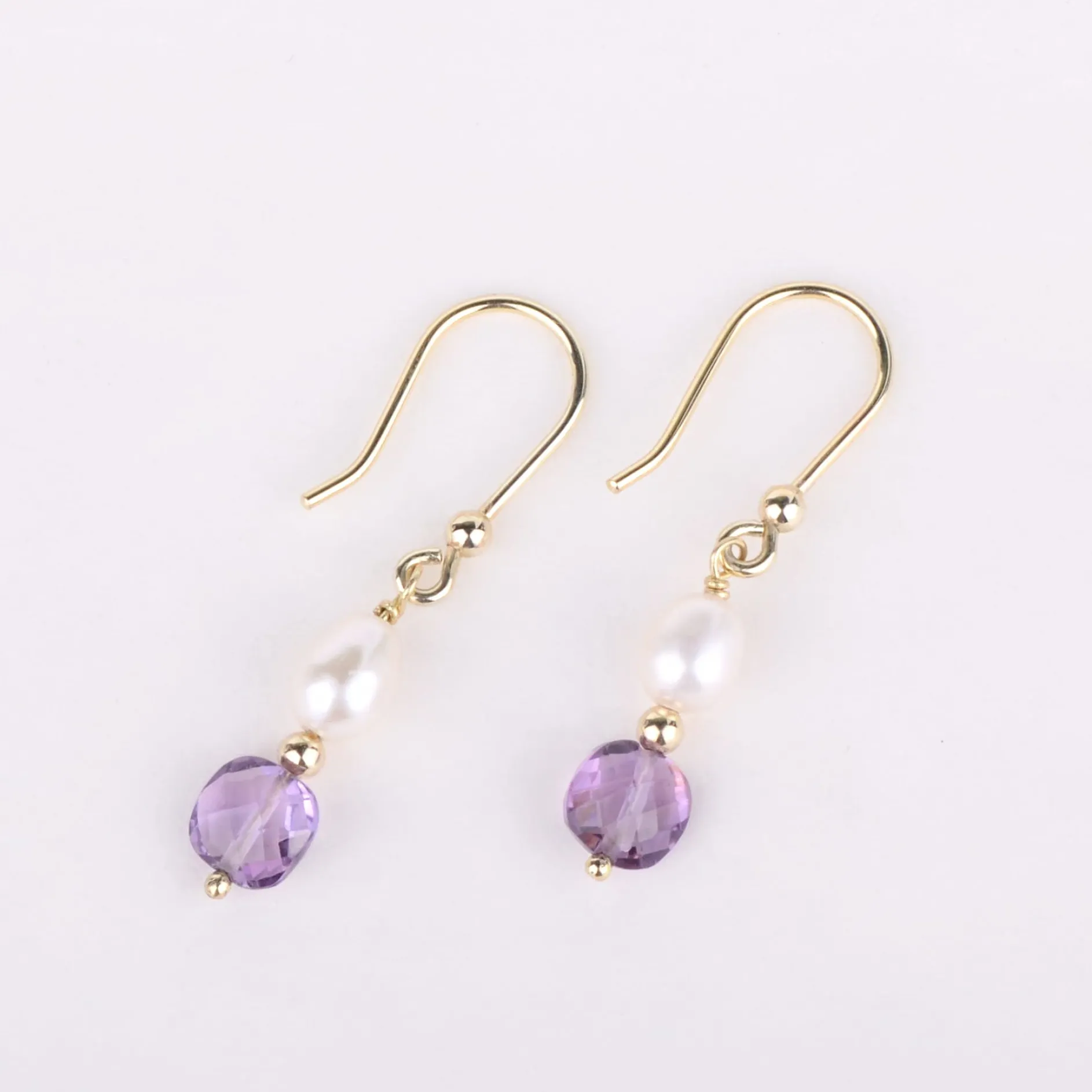 Oorbellen 14k dash of purple