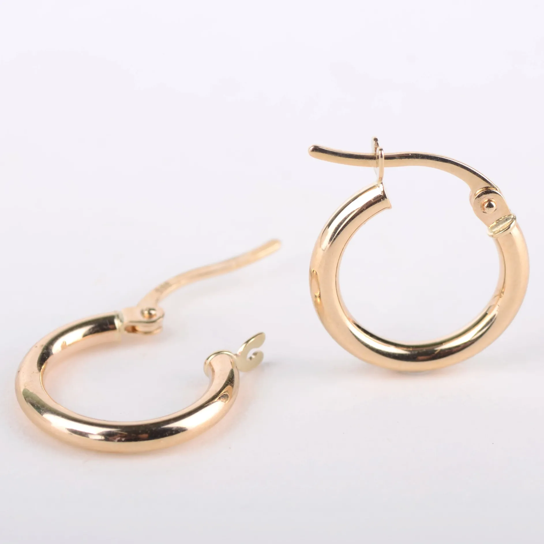 Oorbellen 14k hula hoop