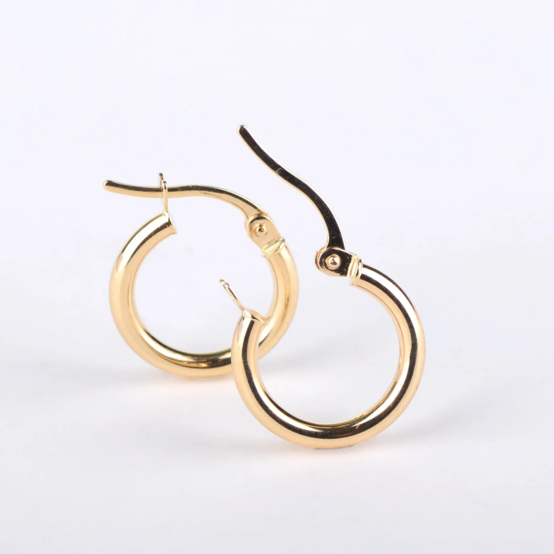 Oorbellen 14k hula hoop