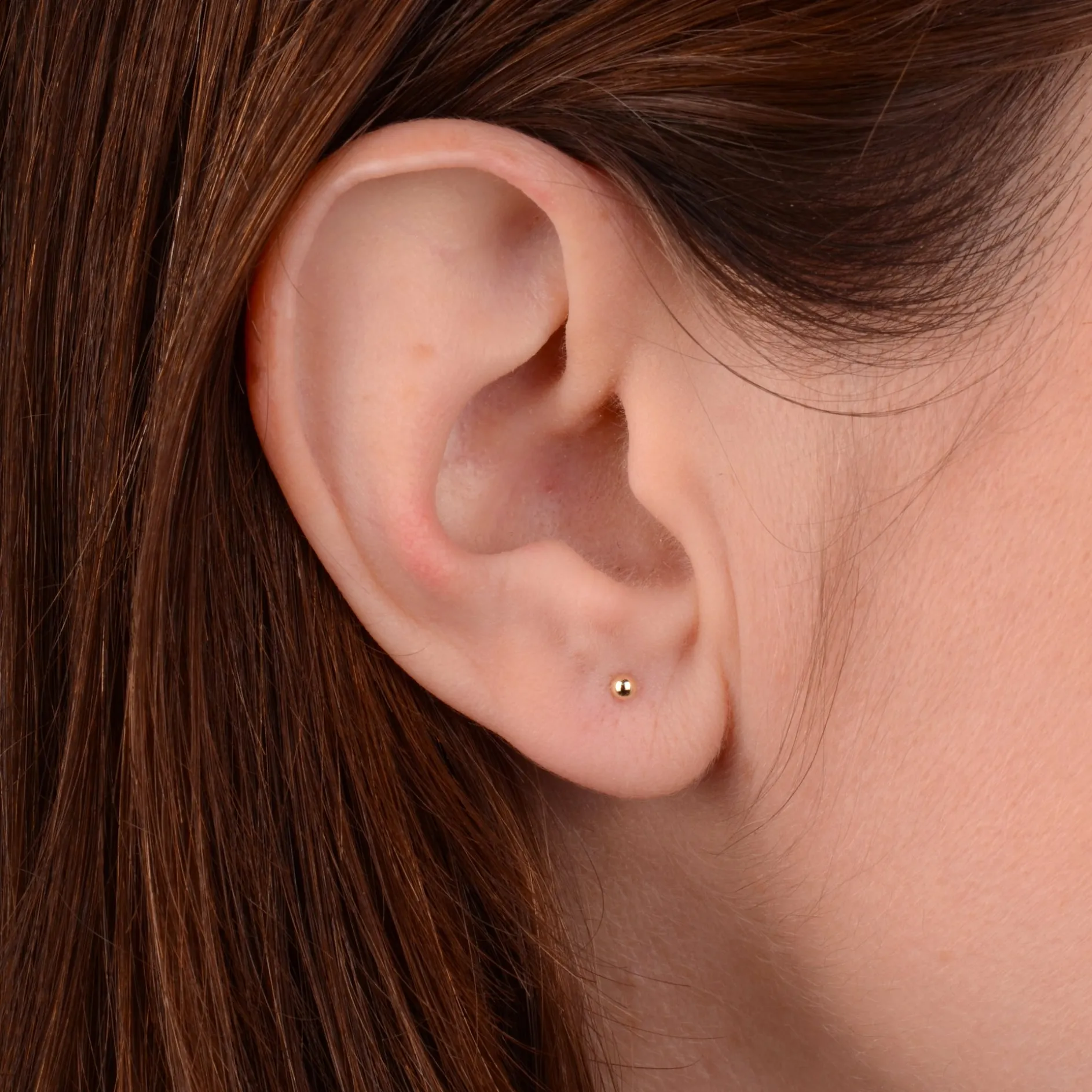 Oorbellen 14k small ball