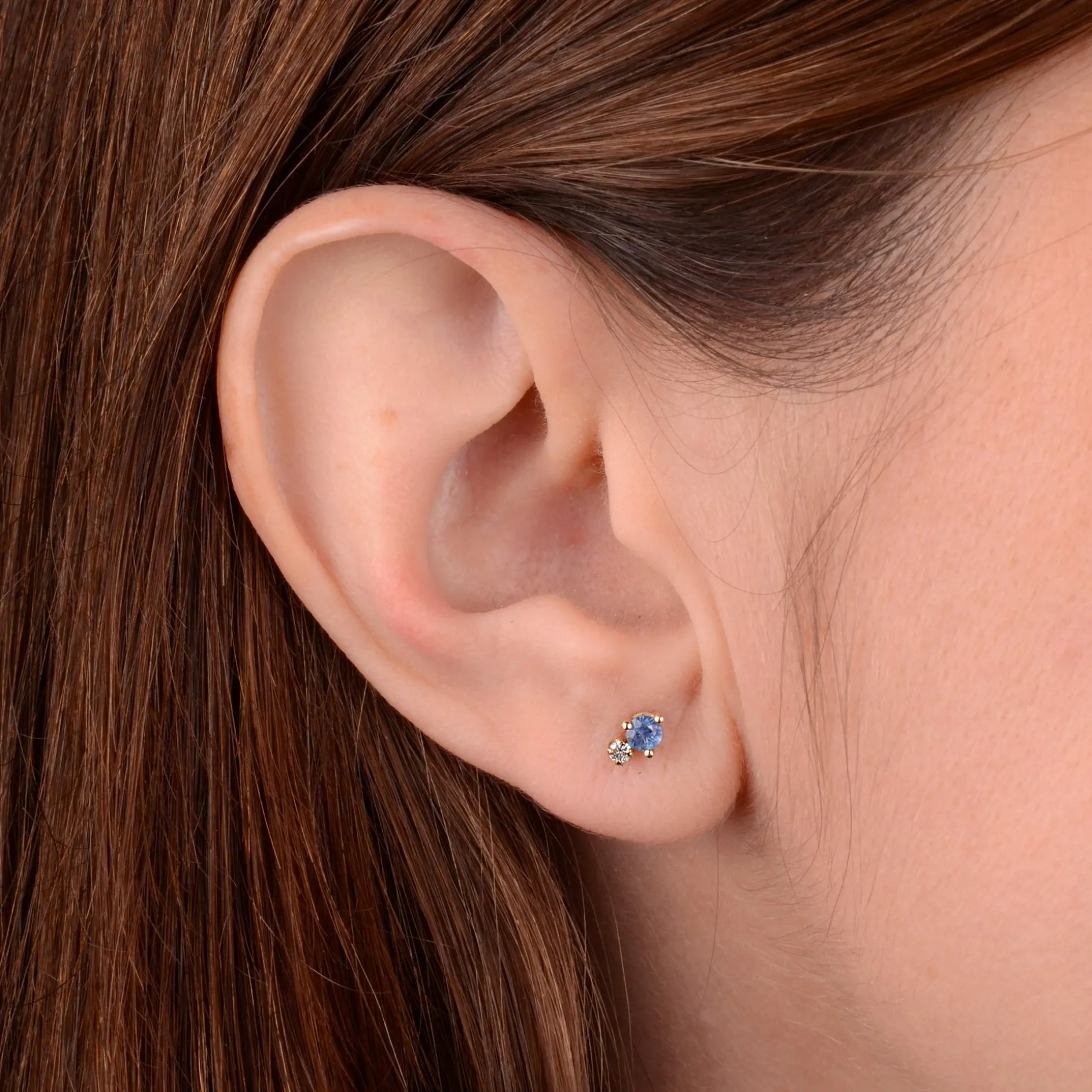 Oorbellen 14k sparkle indigo
