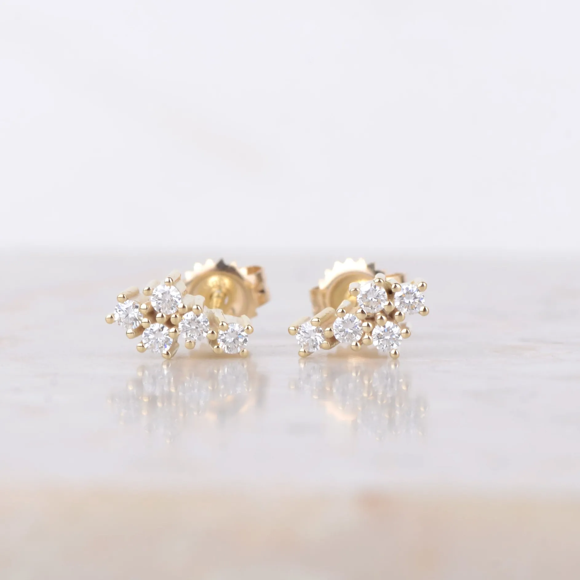 Oorbellen 14k starlight