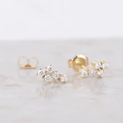 Oorbellen 14k starlight