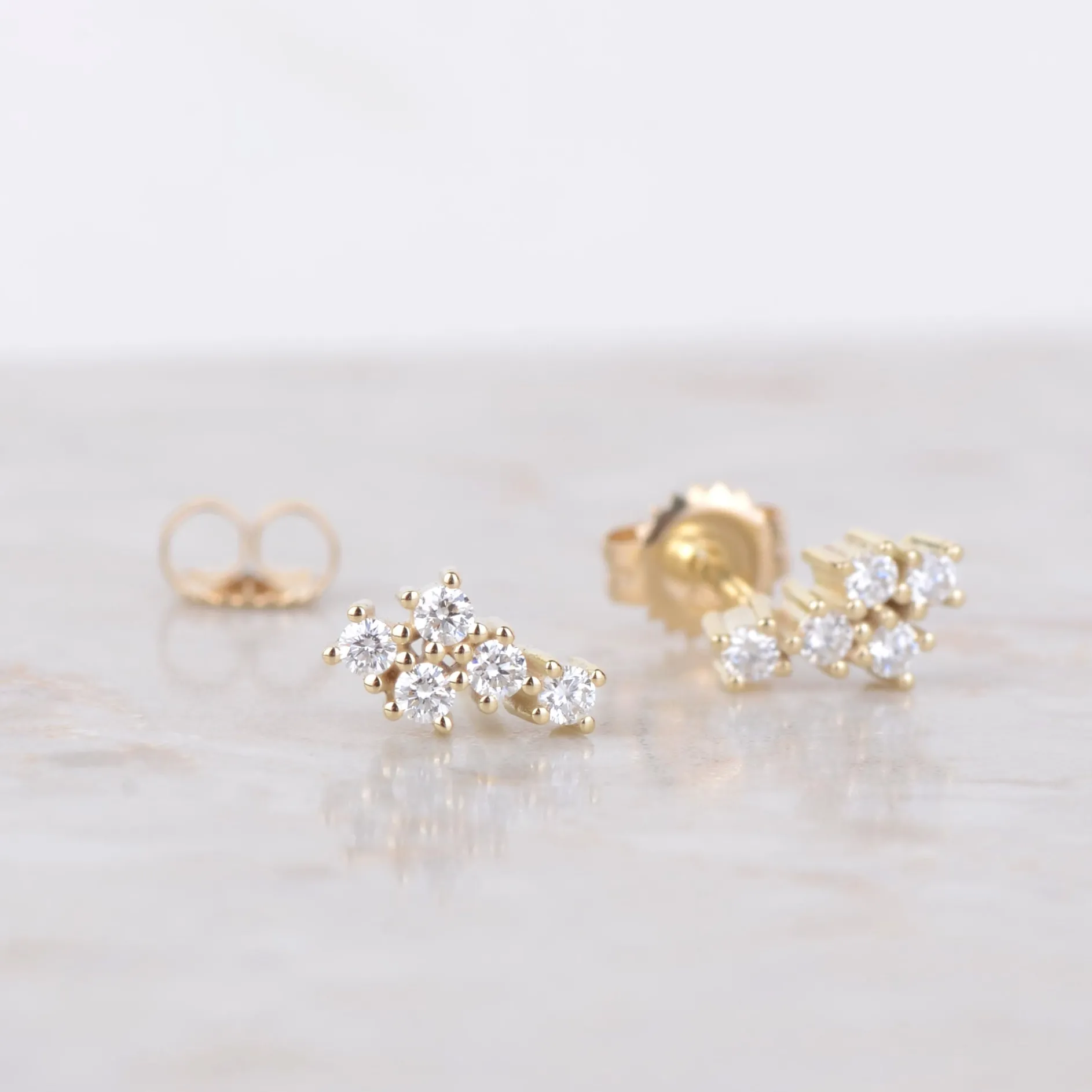 Oorbellen 14k starlight