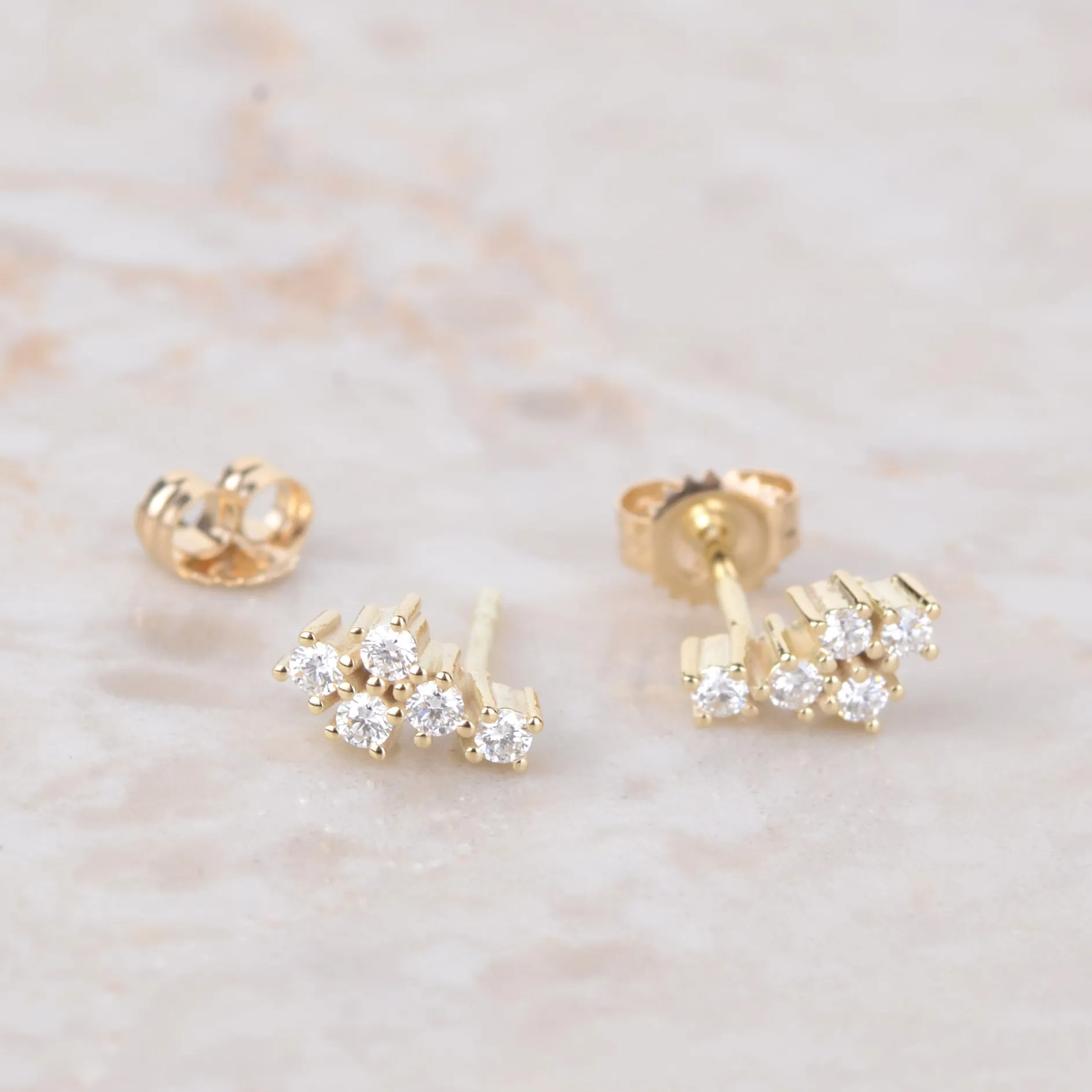 Oorbellen 14k starlight