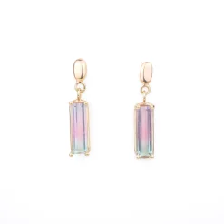 Oorbellen 14k watermelon aurora