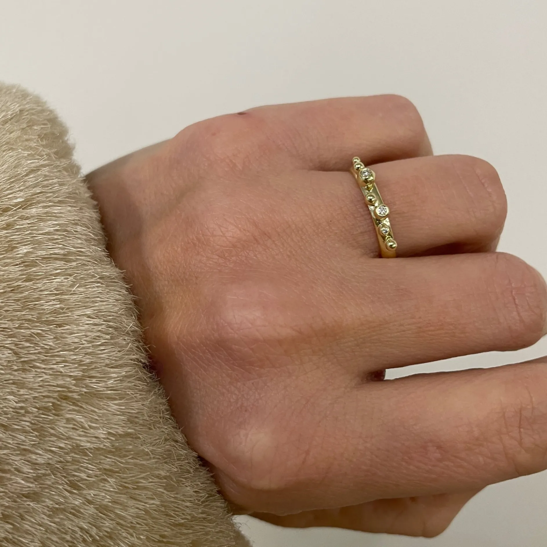 Ring 14k Bubble glam