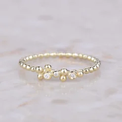 Ring 14k Bubble glam