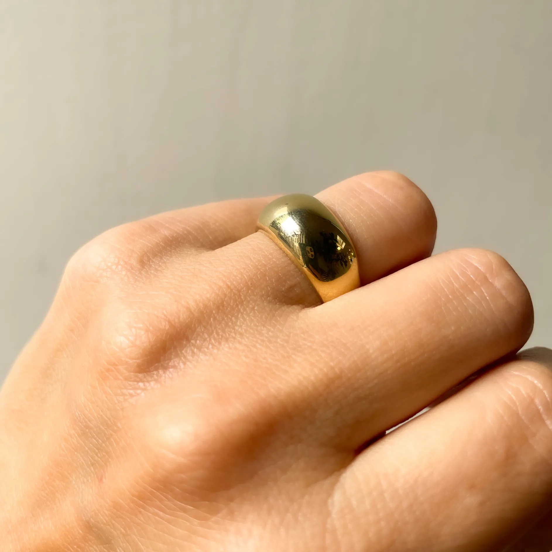 Ring 14k Dome