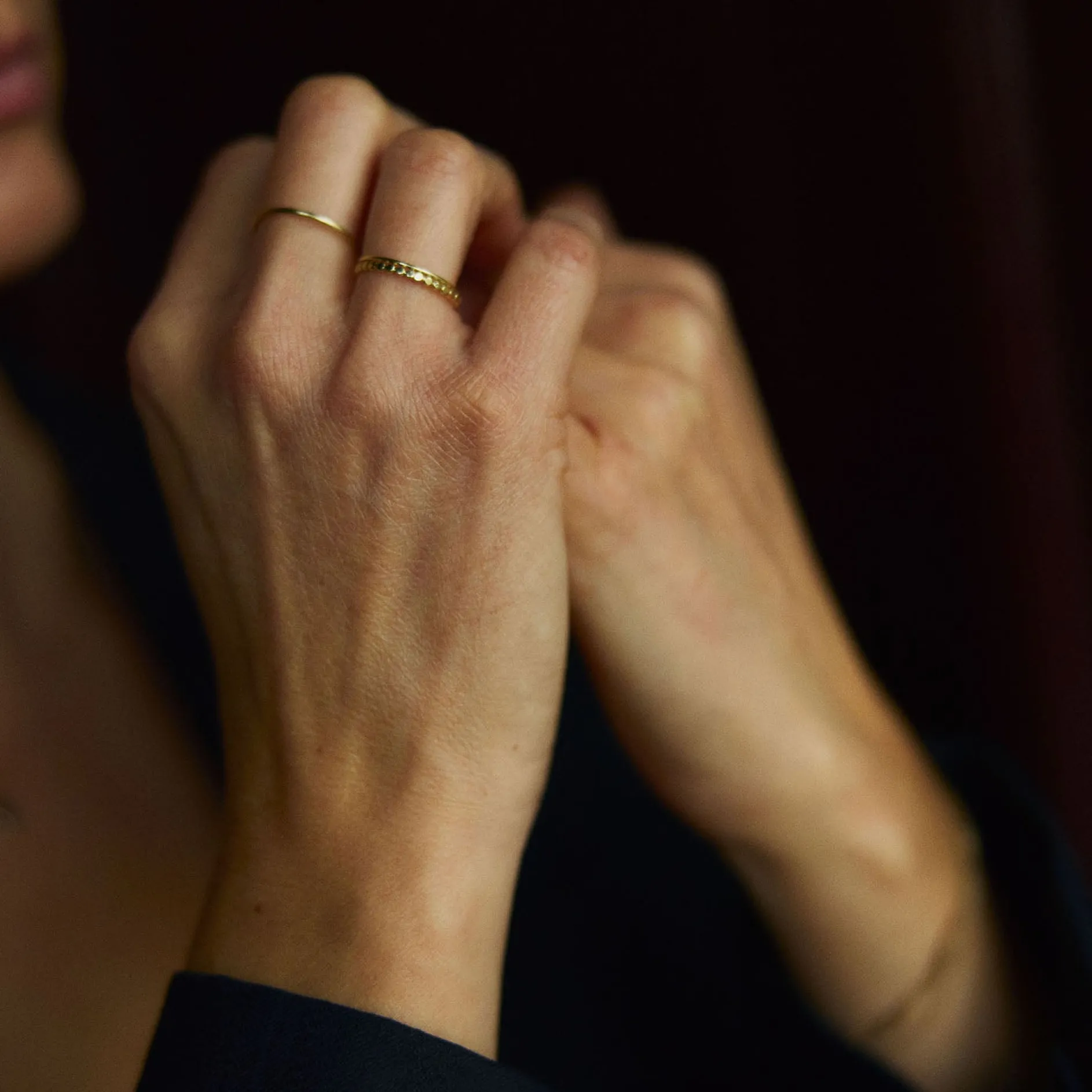 Ring 14k flat pearl