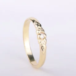 Ring 14k flower diamond