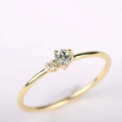 Ring 14k golden duo
