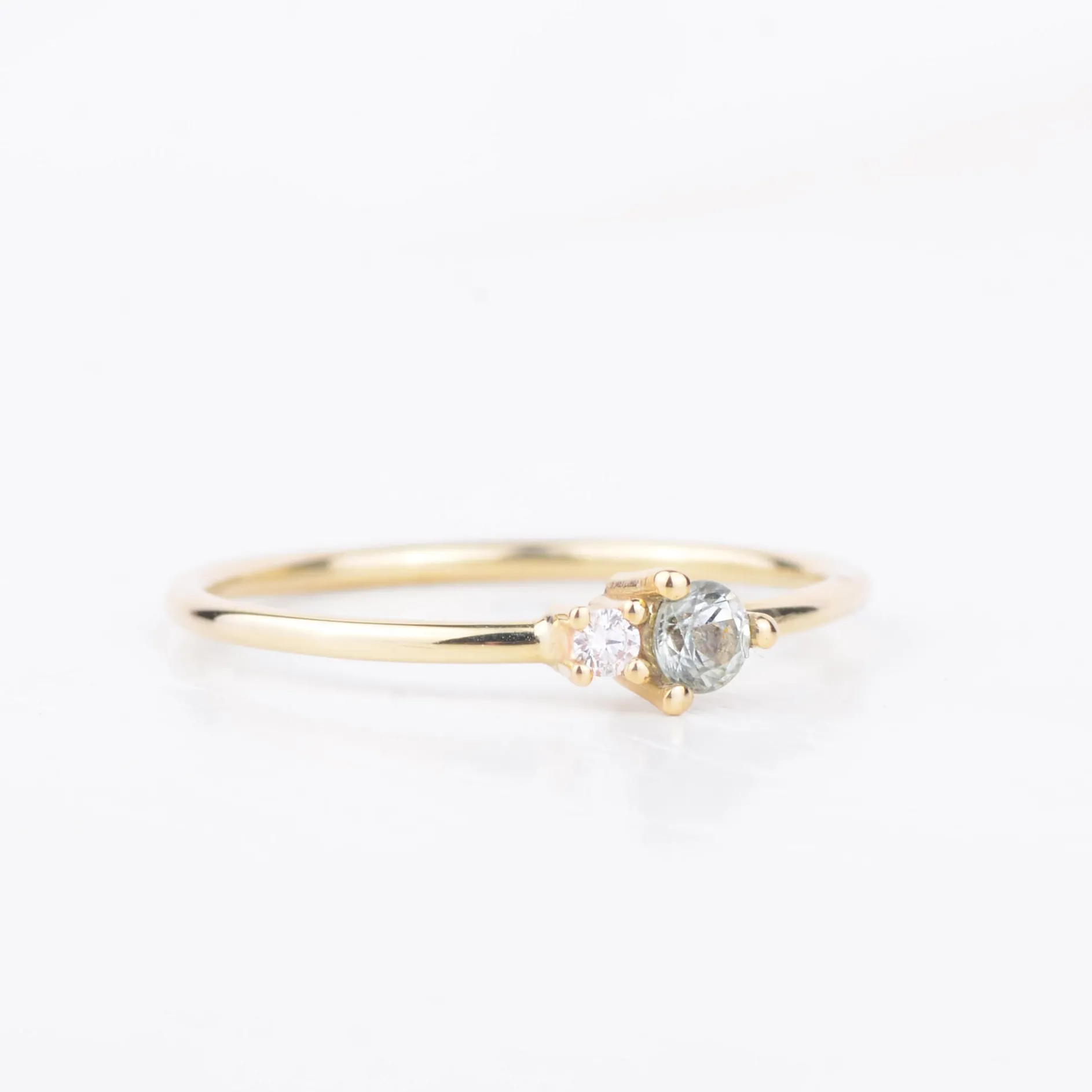 Ring 14k golden duo