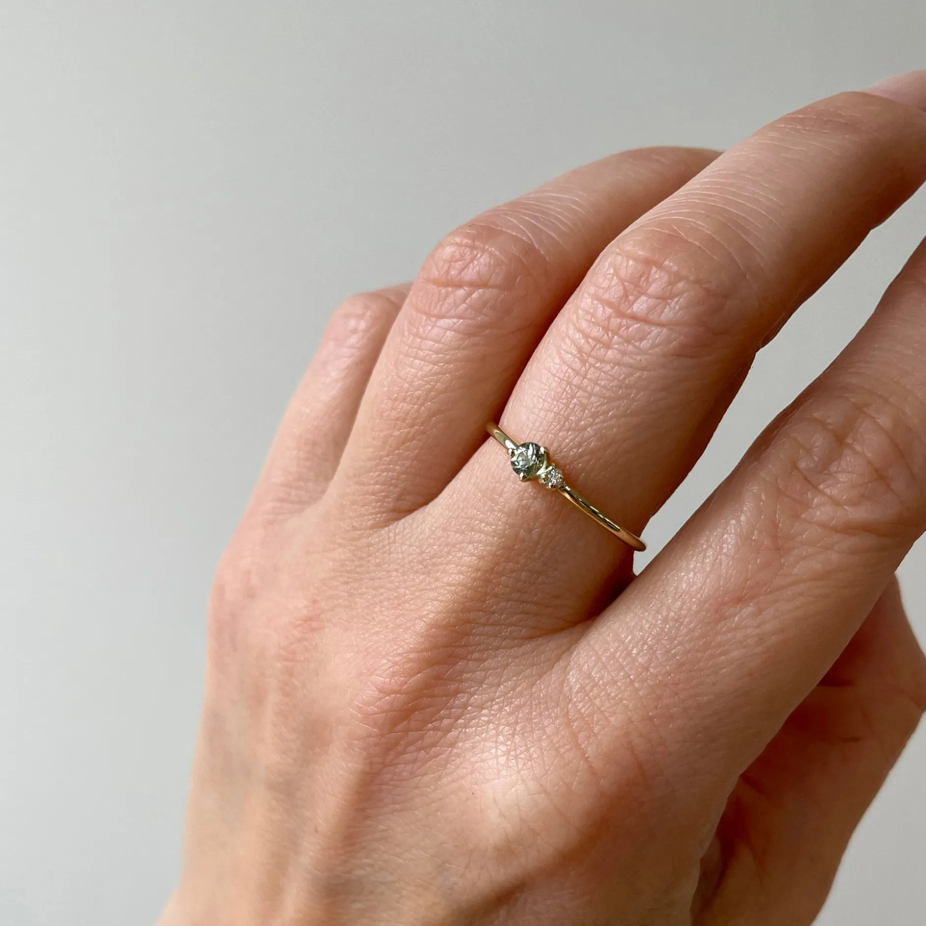 Ring 14k golden duo
