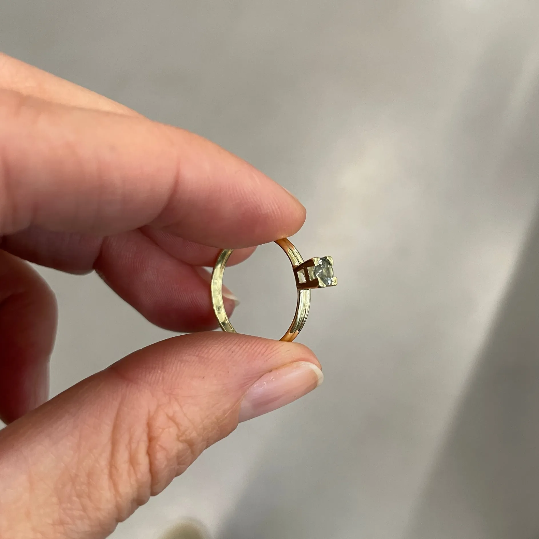 Ring 14k green forest