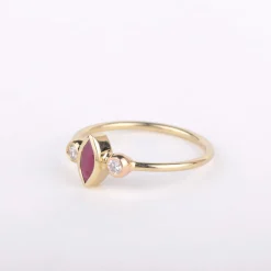 ring 14k nefertiti