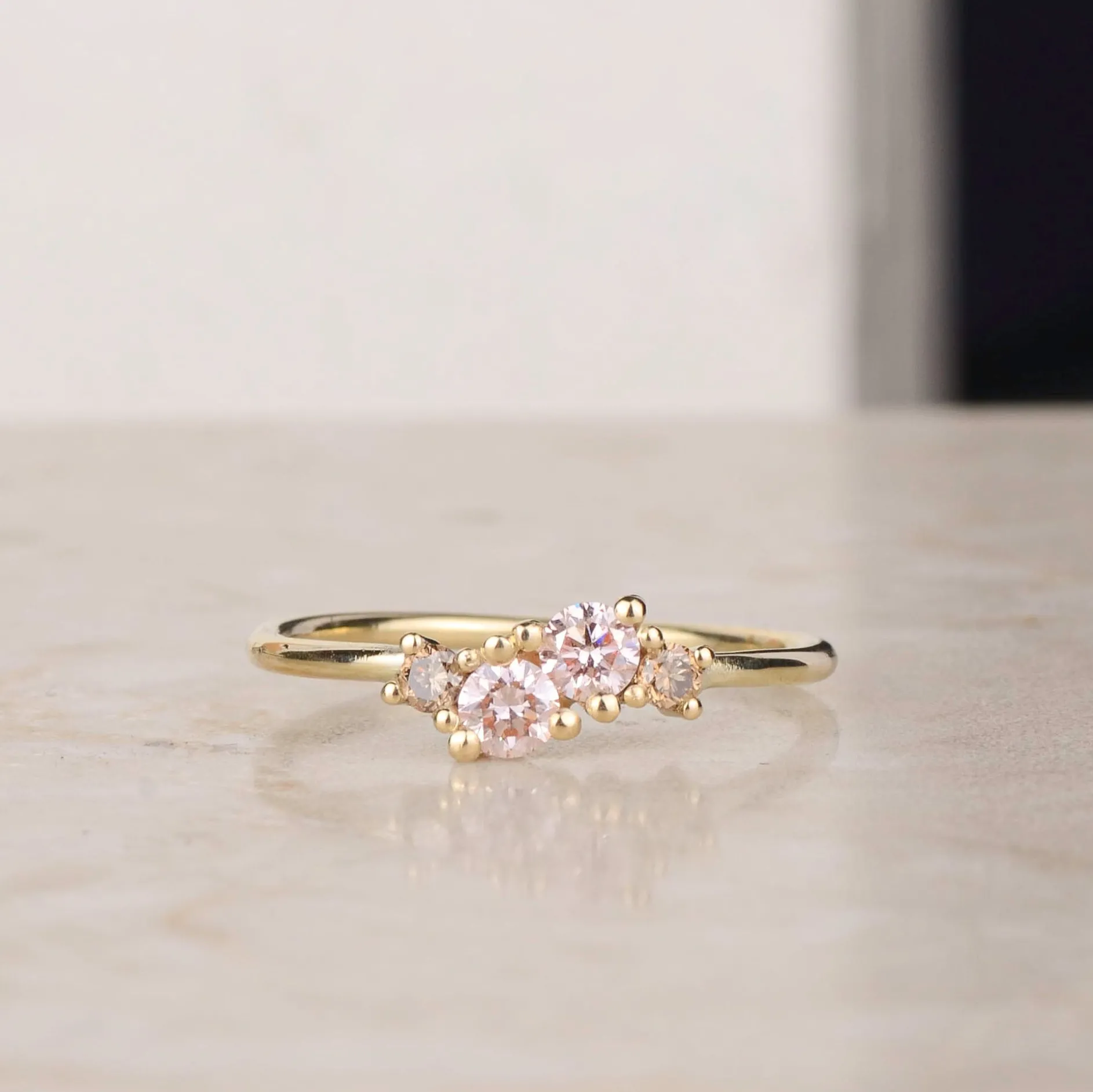 Ring 14k pink blush