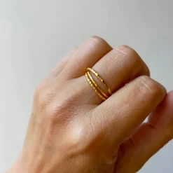 Ring thick three